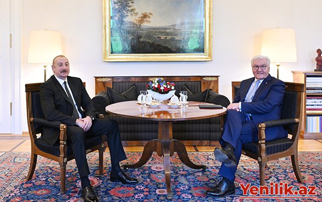 İlham Əliyev Almaniya Prezidenti ilə görüşdü
