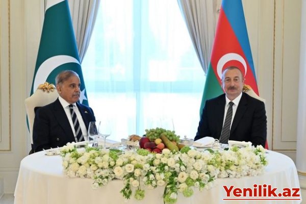 Azərbaycan Prezidentinin adından Pakistanın baş nazirinin şərəfinə rəsmi lanç verilib