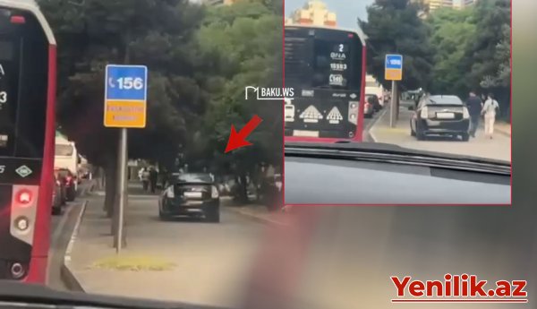 Bakıda daha bir “Prius” sürücüsü diqqət mərkəzində - Bu dəfə səki ilə hərəkət etdi - VİDEO