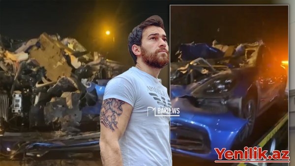 “Nikosayağı”nın qəza törətdiyi avtomobilin yeni görüntüləri (VİDEO)