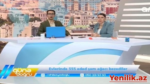 Bakıdakı zəlzələ anı televiziyanın canlı efirində (VİDEO)