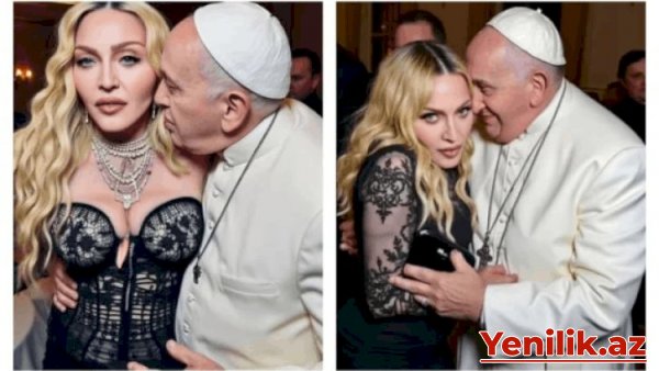 Madonna Roma Papası ilə şok şəkillərini YAYDI