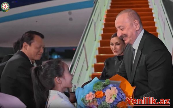 Azərbaycan Prezidentinin sosial media hesabında Çinə səfəri ilə bağlı paylaşım edilib
