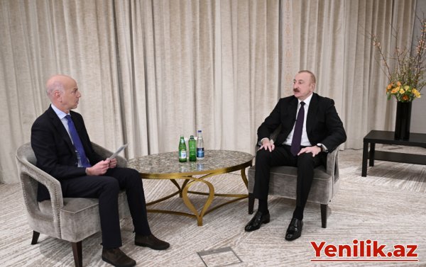 Prezident “France 24” telekanalına müsahibə verdi - Fotolar