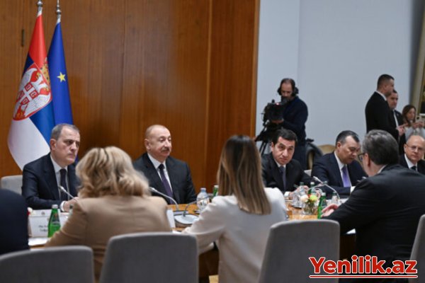 Prezident Belqradda Strateji Tərəfdaşlıq Şurasının 1-ci iclasında – Fotolar, Video