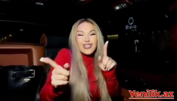 Rəqsanə lüks avtomobili ilə GÖRÜNTÜLƏNDİ - VİDEO