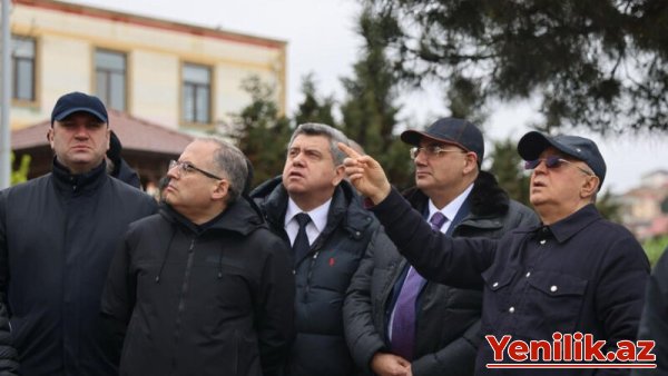Kəmaləddin Heydərov Badamdardakı sürüşmə sahəsində olub, tapşırıqlar verib - FOTO/VİDEO