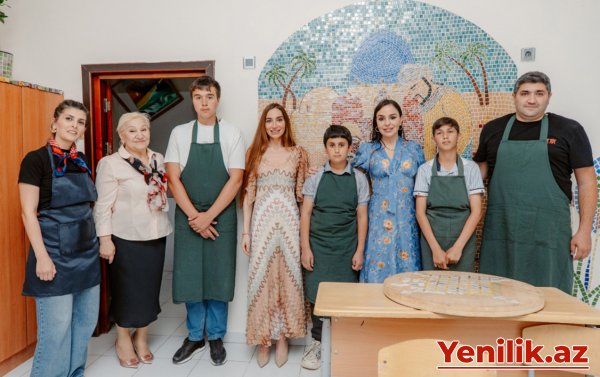 Leyla və Arzu Əliyevalar internat tipli ümumtəhsil məktəbində - Fotolar