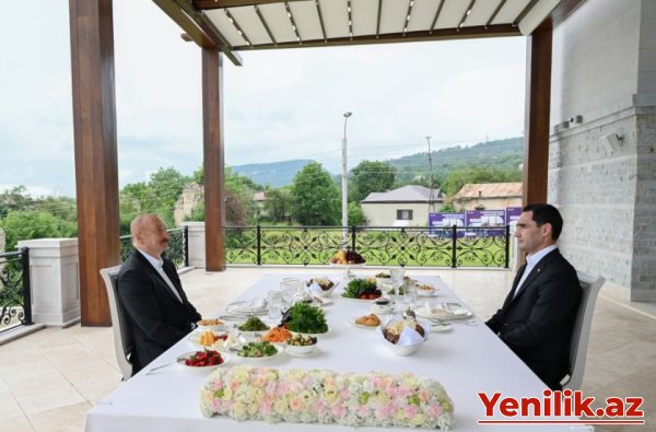 Azərbaycan və Türkmənistan prezidentləri Şuşada birgə nahar ediblər - FOTO