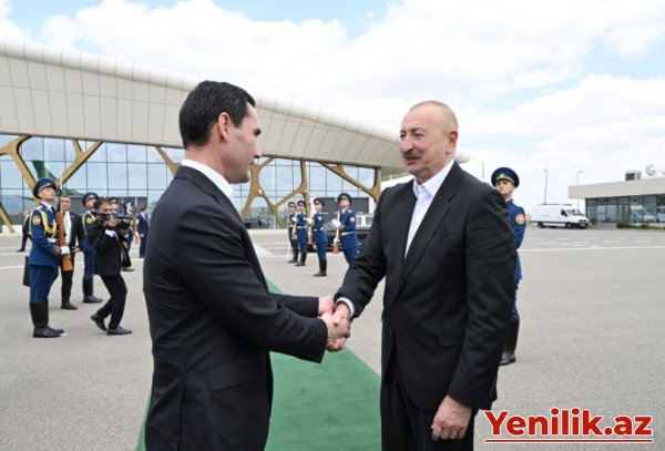 Türkmənistan Prezidenti Sərdar Berdiməhəmmədovun Azərbaycana dövlət səfəri başa çatıb - FOTO