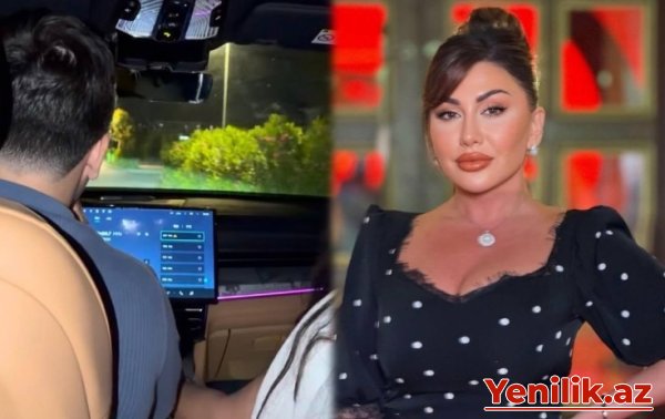 Rəqqasənin yeniyetmə oğlu maşın sürdü – VİDEO