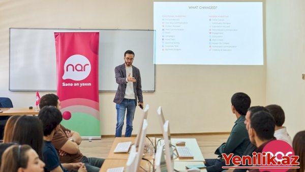 “Nar” Gəncədə tələbələr üçün marketinq və karyera təlimləri təşkil edib