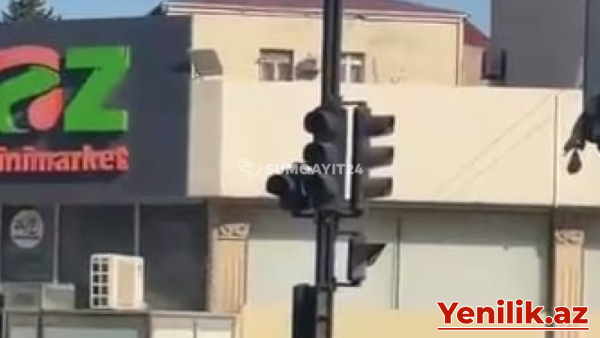 Sumqayıtda işıqforlar 